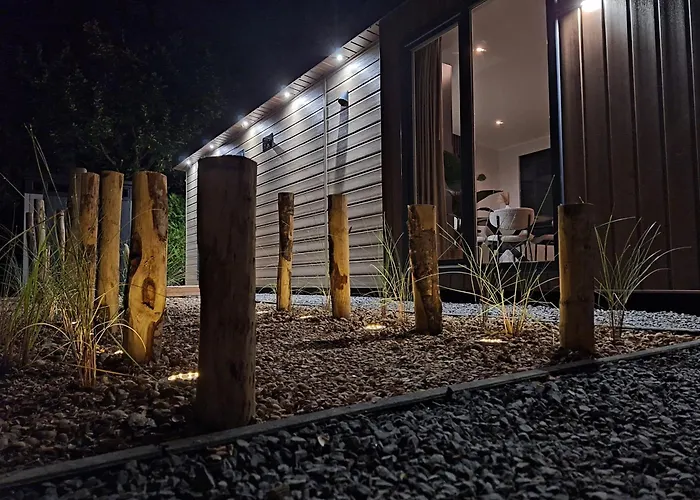 \'Relax Lodge Sea\' - Wellness Lodge In Zeeland - Private Sauna - Airco - Garden - Outdoor Swimming Pool - Free Wifi, Towels & Bed Linen